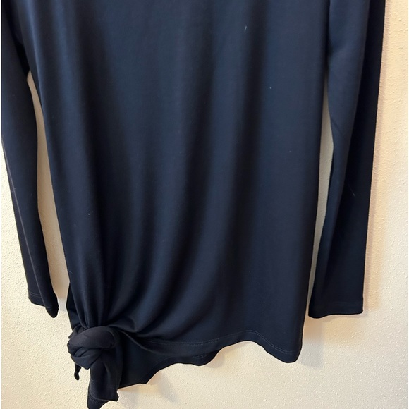 Agnes & Dora Asymmetrical Black Tunic French Terry Top - XS/0-2 - NWT - Picture 5 of 10